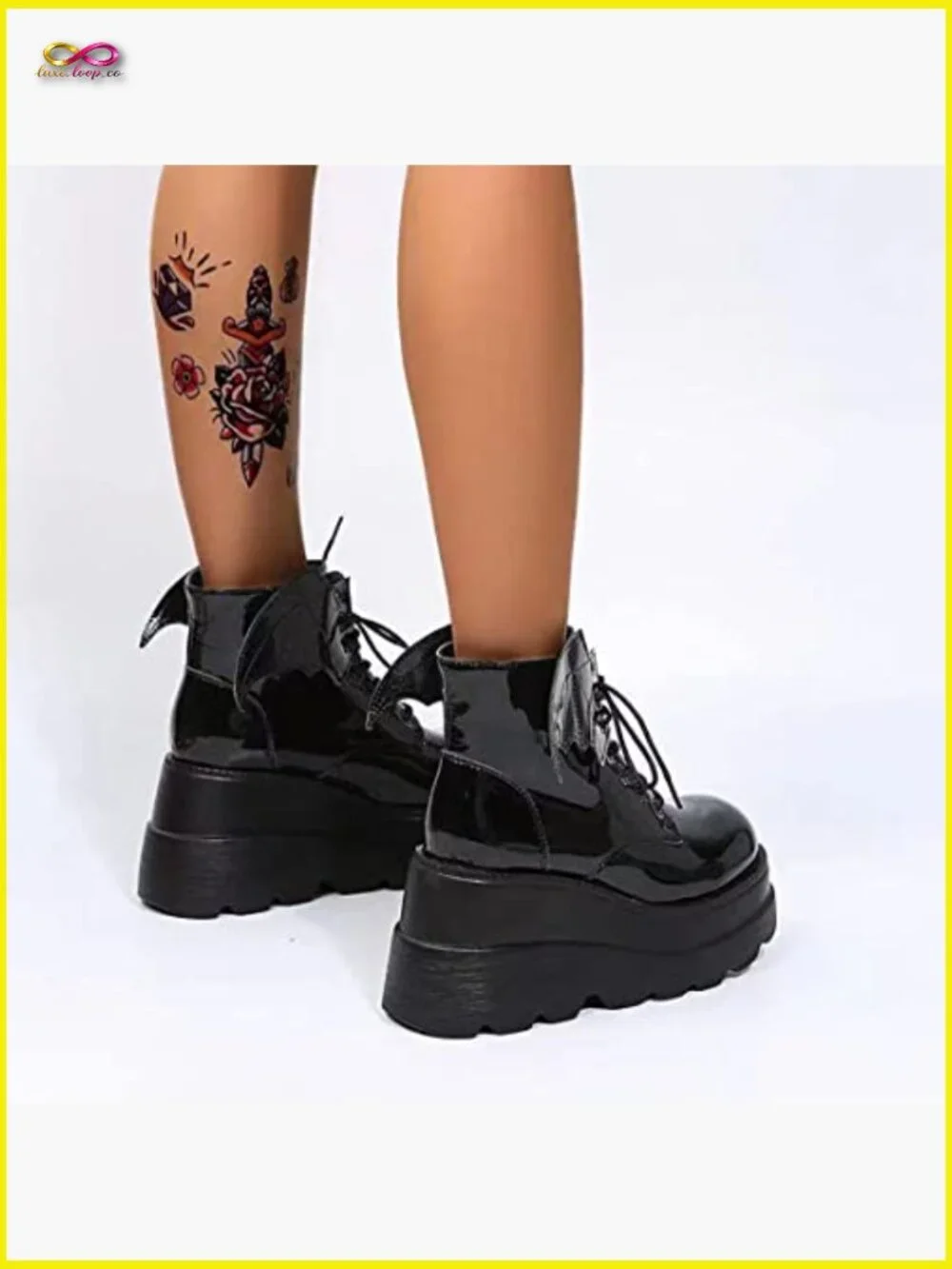 Lolita Mary Jane Platform Pumps Chunky Heel Gothic Ankle Strap Round Toe Dress